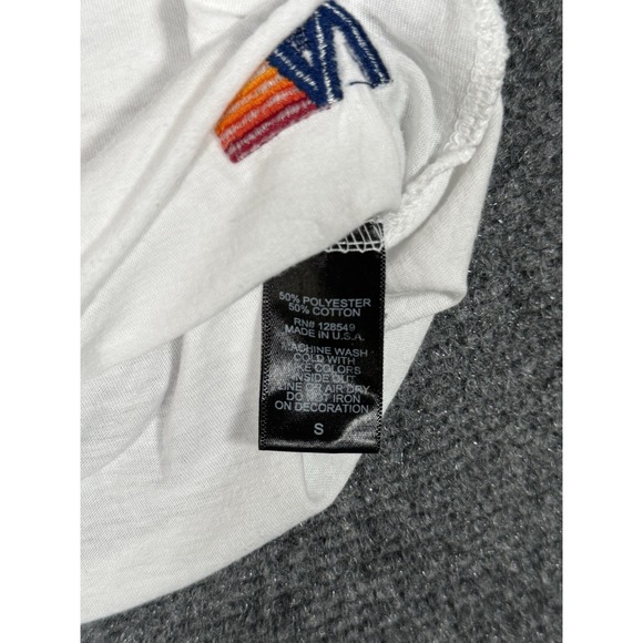 Aviator Nation Rock and Roll Graphic Tee Womens Small White Casual Top EUC - Picture 7 of 10